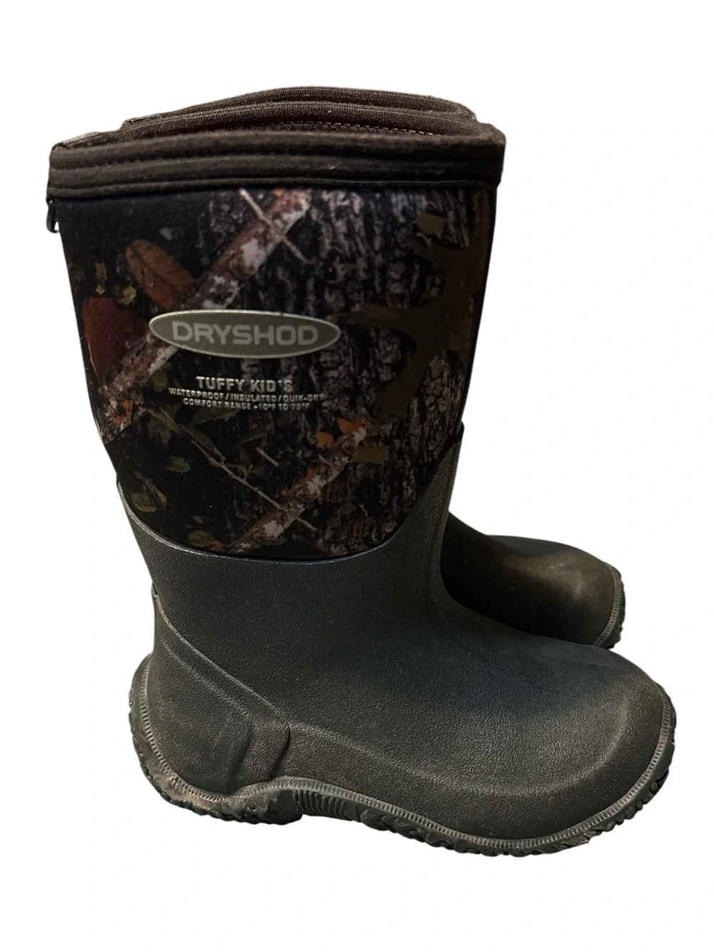 Kids' Waterproof Rain & Snow Boots in Brown/Camo
